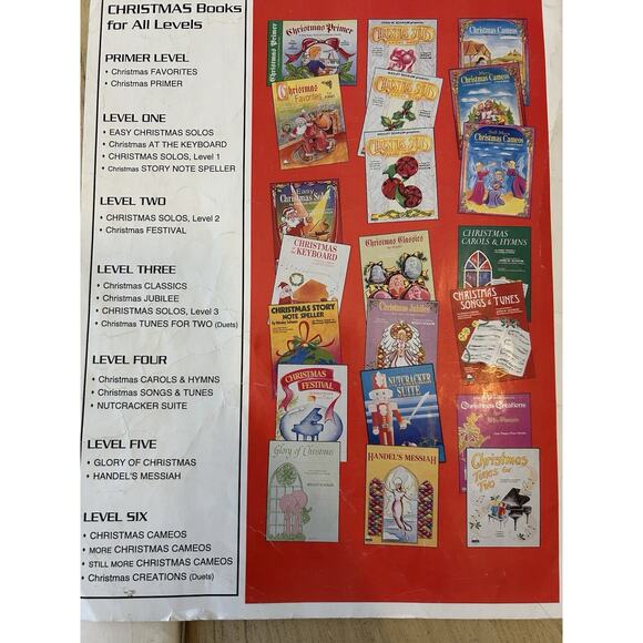 5* VTG Piano Sheet Music Beginners Kids BACH Schaum Schmitt Xmas Learn Prep Play - Picture 16 of 16